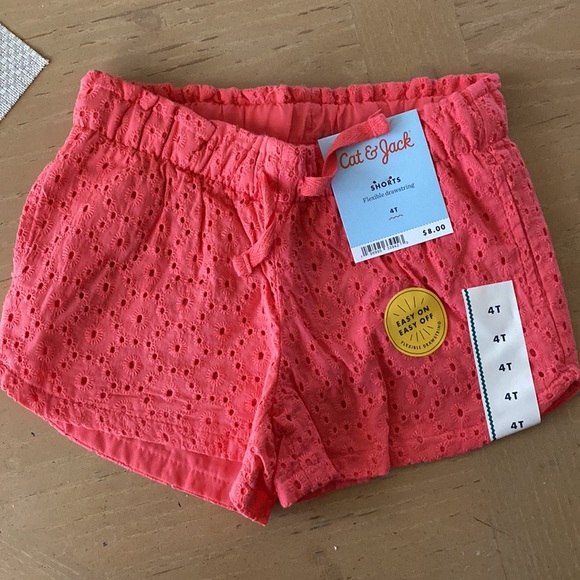 NWT Cat & Jack Coral Shorts - Picture 4 of 6